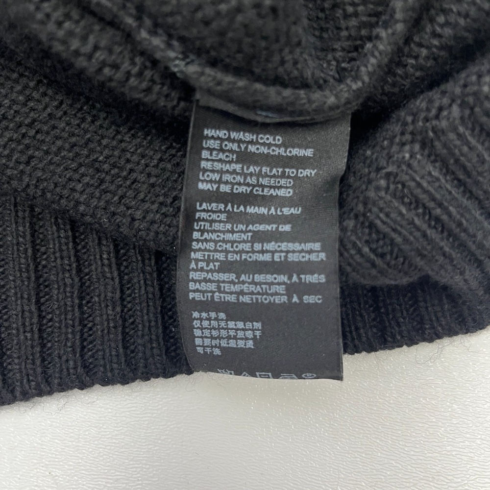 Anthropologie NWT Black Sweater 1X S/S Turtleneck Hand Knit Tuscany Italy - Picture 12 of 13